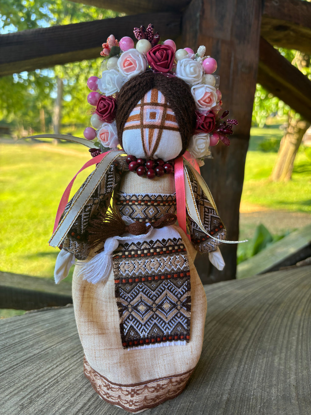 Beige Motanka Doll — 10 inches