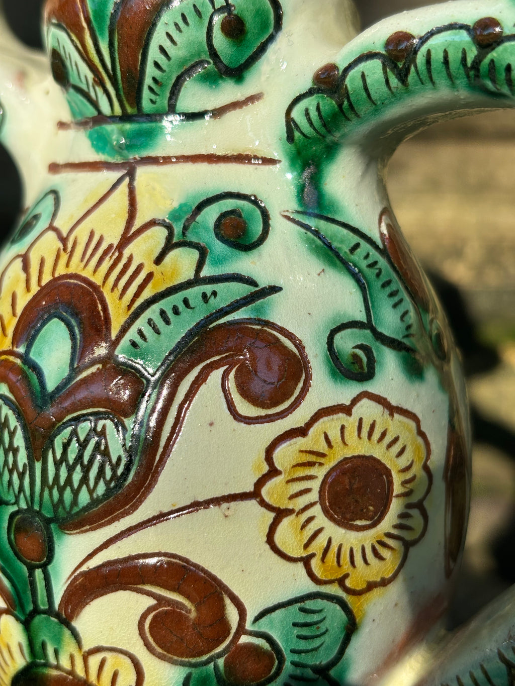 Kosiv Ceramic Three-Candle Holder