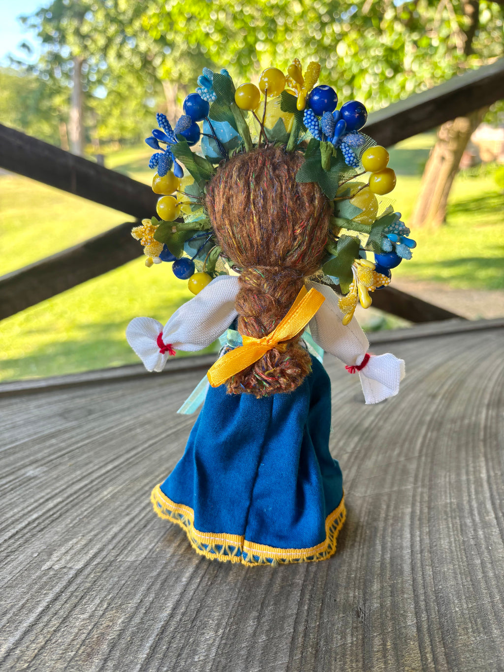 Blue and Gold Motanka Doll
