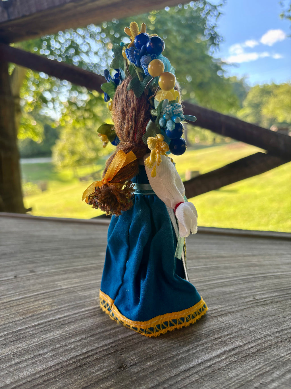Blue and Gold Motanka Doll