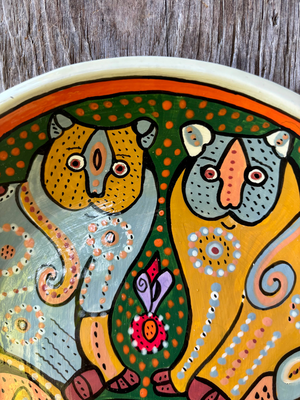 “Cat Tea Party” Decorative Plate