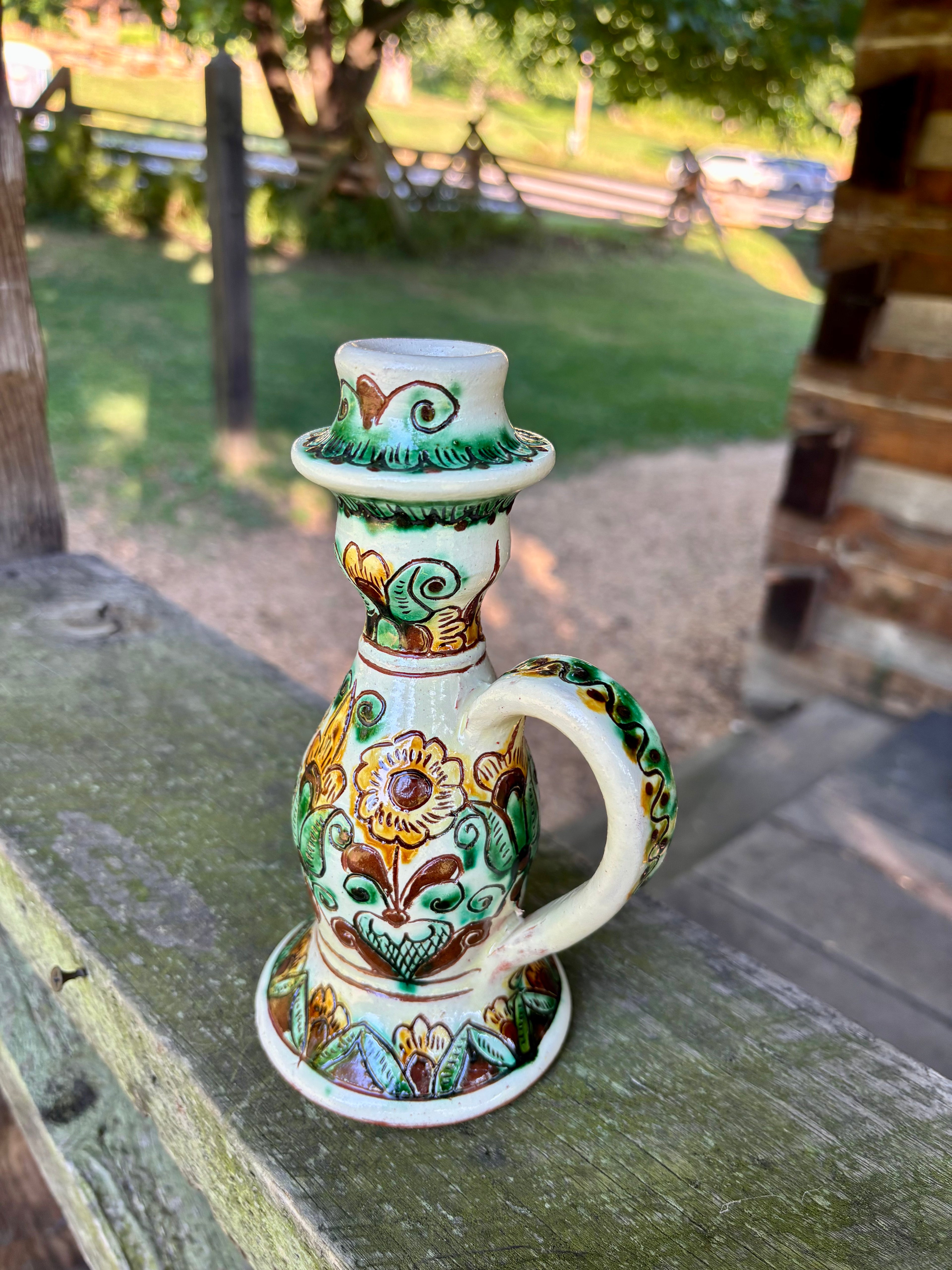 Kosiv Ceramic Candle Holder – 8 Inches