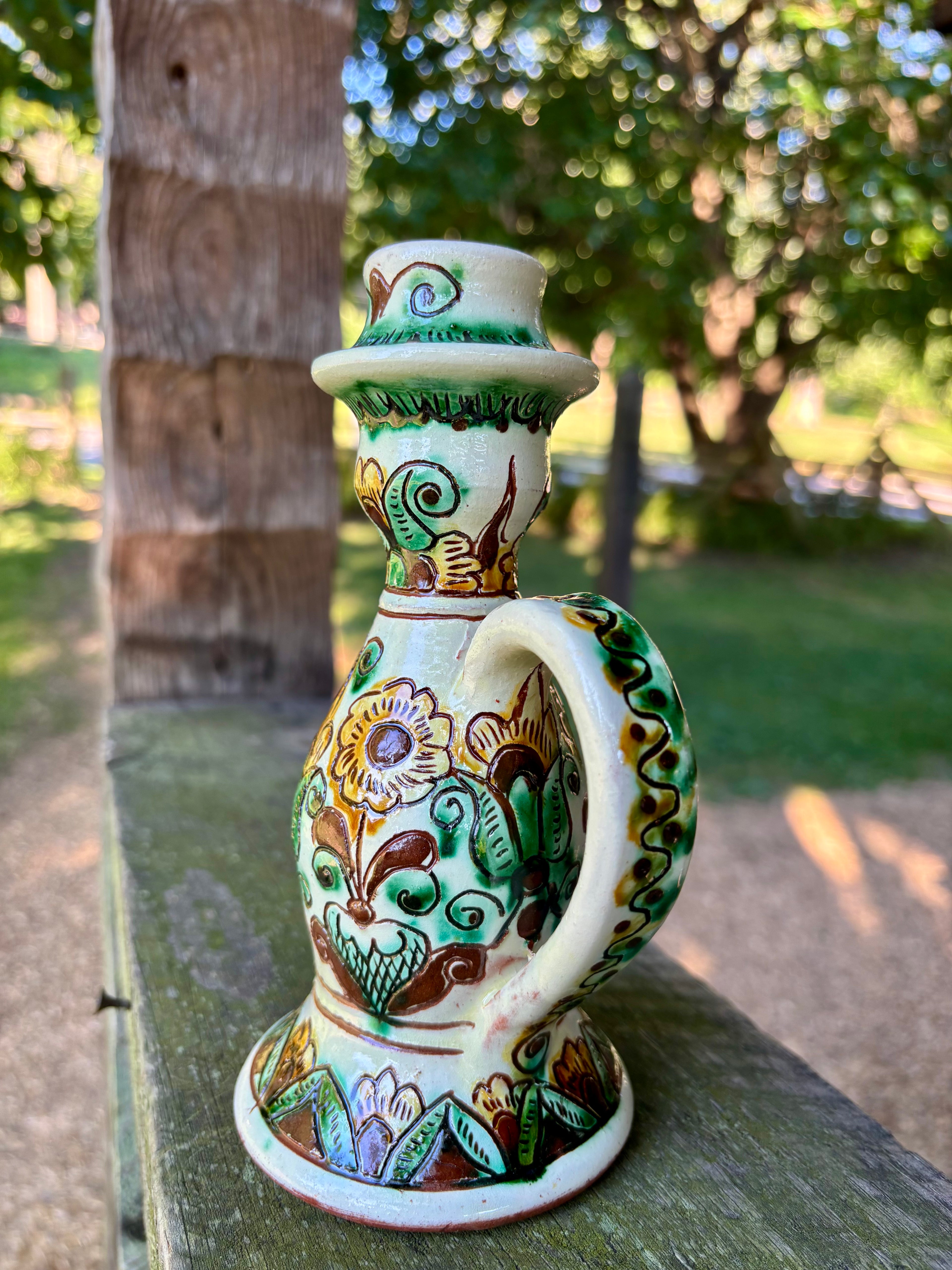 Kosiv Ceramic Candle Holder – 8 Inches