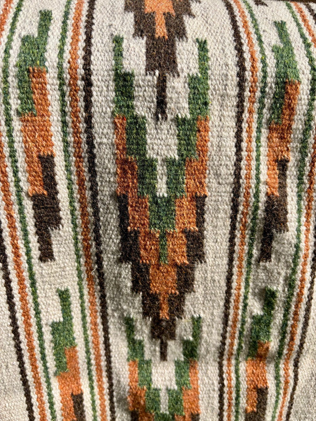 Forest Ember Handmade Wool Runner — 54 × 14  Inches