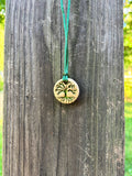 Tree of Life Ceramic Pendant Necklace
