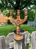 Three-Candle Holder from a 100-Year-Old Carpathian Home — 13 inches