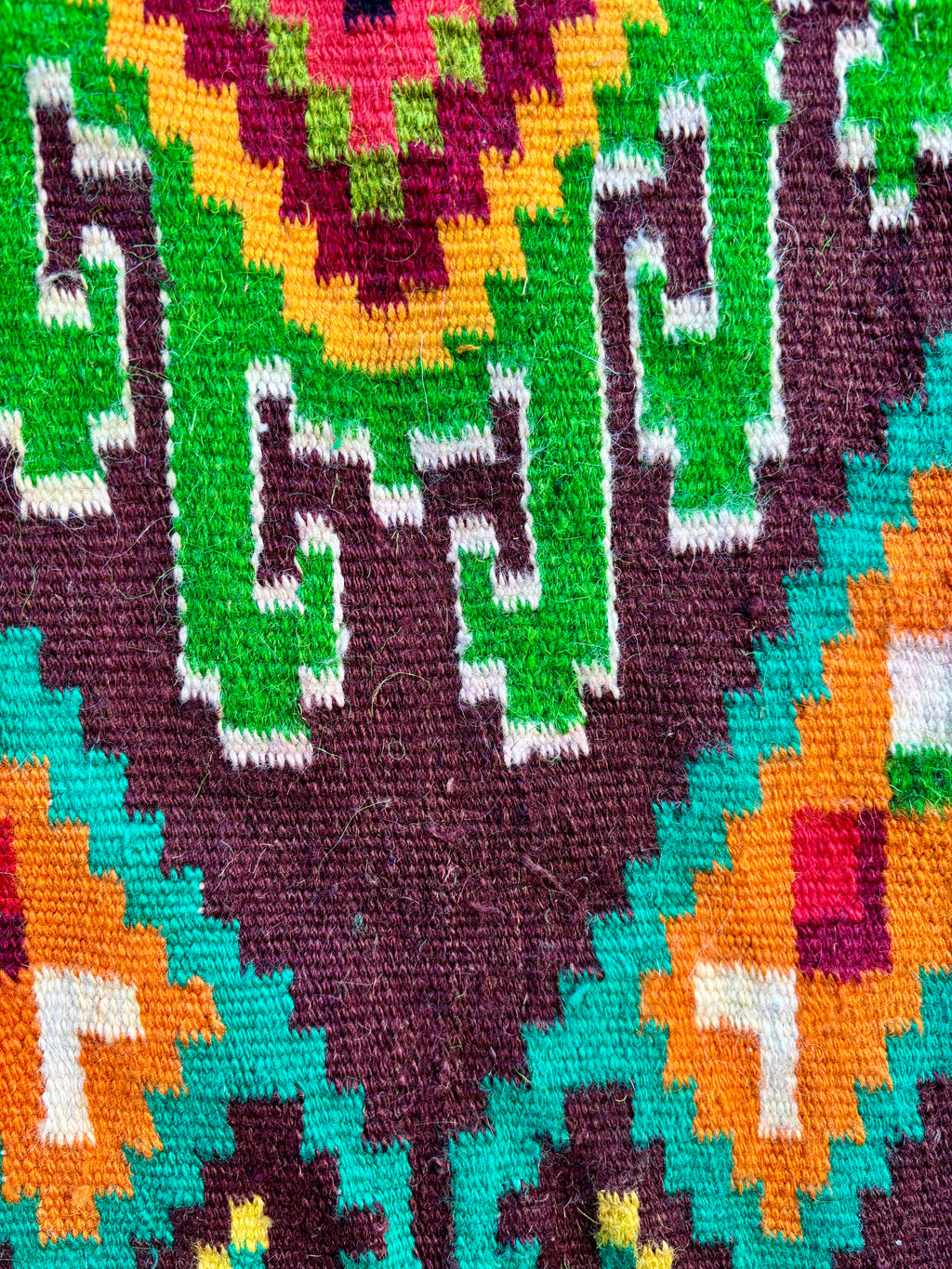 Vintage Ukrainian Wool Kilim Rug, 1970s–1980s - Carpathian Ember Mosaic, 7' × 4'6"