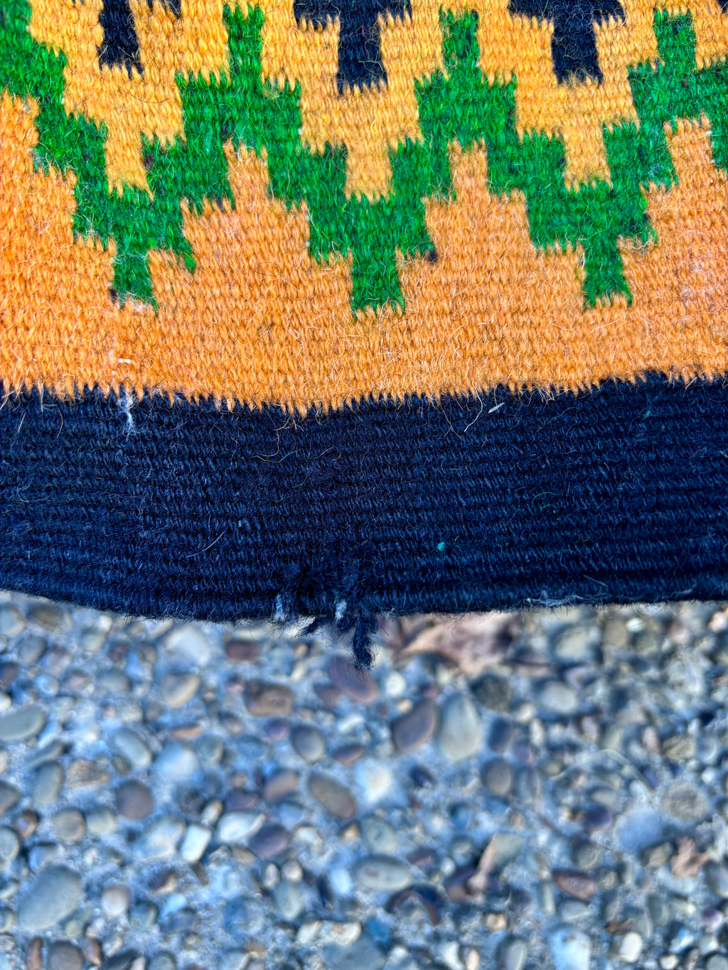 Vintage Ukrainian Wool Kilim Rug, 1970s–1980s - Carpathian Ember Mosaic, 7' × 4'6"