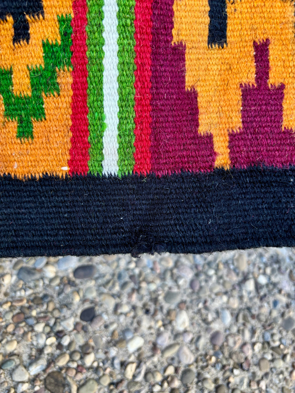 Vintage Ukrainian Wool Kilim Rug, 1970s–1980s - Carpathian Ember Mosaic, 7' × 4'6"