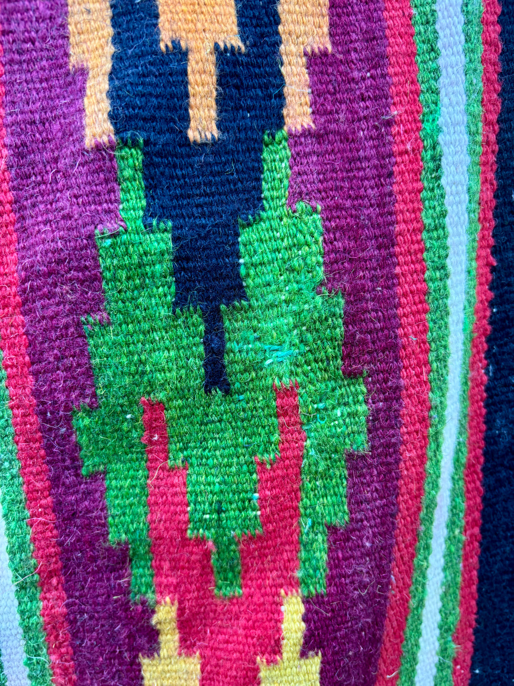 Vintage Ukrainian Wool Kilim Rug, 1970s–1980s - Carpathian Ember Mosaic, 7' × 4'6"