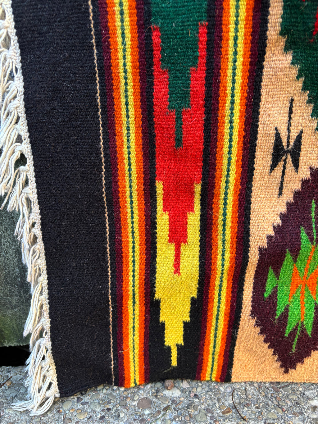 Vintage Carpathian Wool Kilim Rug, 1970s–1980s - Forest Medallion, 6'5" × 4'7"