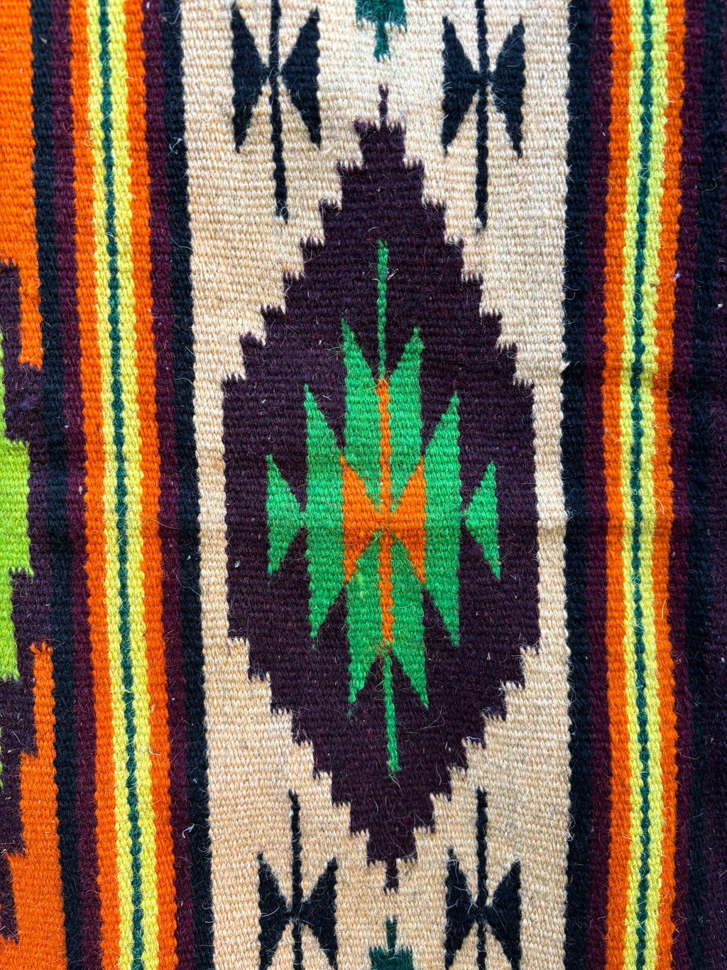 Vintage Carpathian Wool Kilim Rug, 1970s–1980s - Forest Medallion, 6'5" × 4'7"