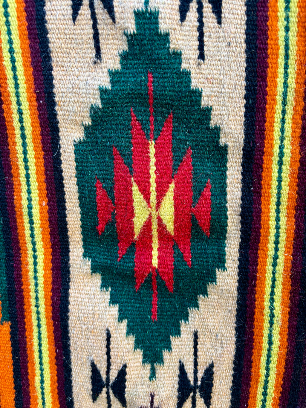 Vintage Carpathian Wool Kilim Rug, 1970s–1980s - Forest Medallion, 6'5" × 4'7"