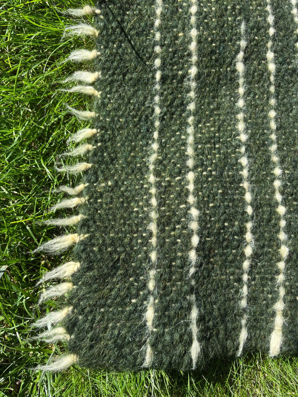 Emerald Rain Medium Wool Throw