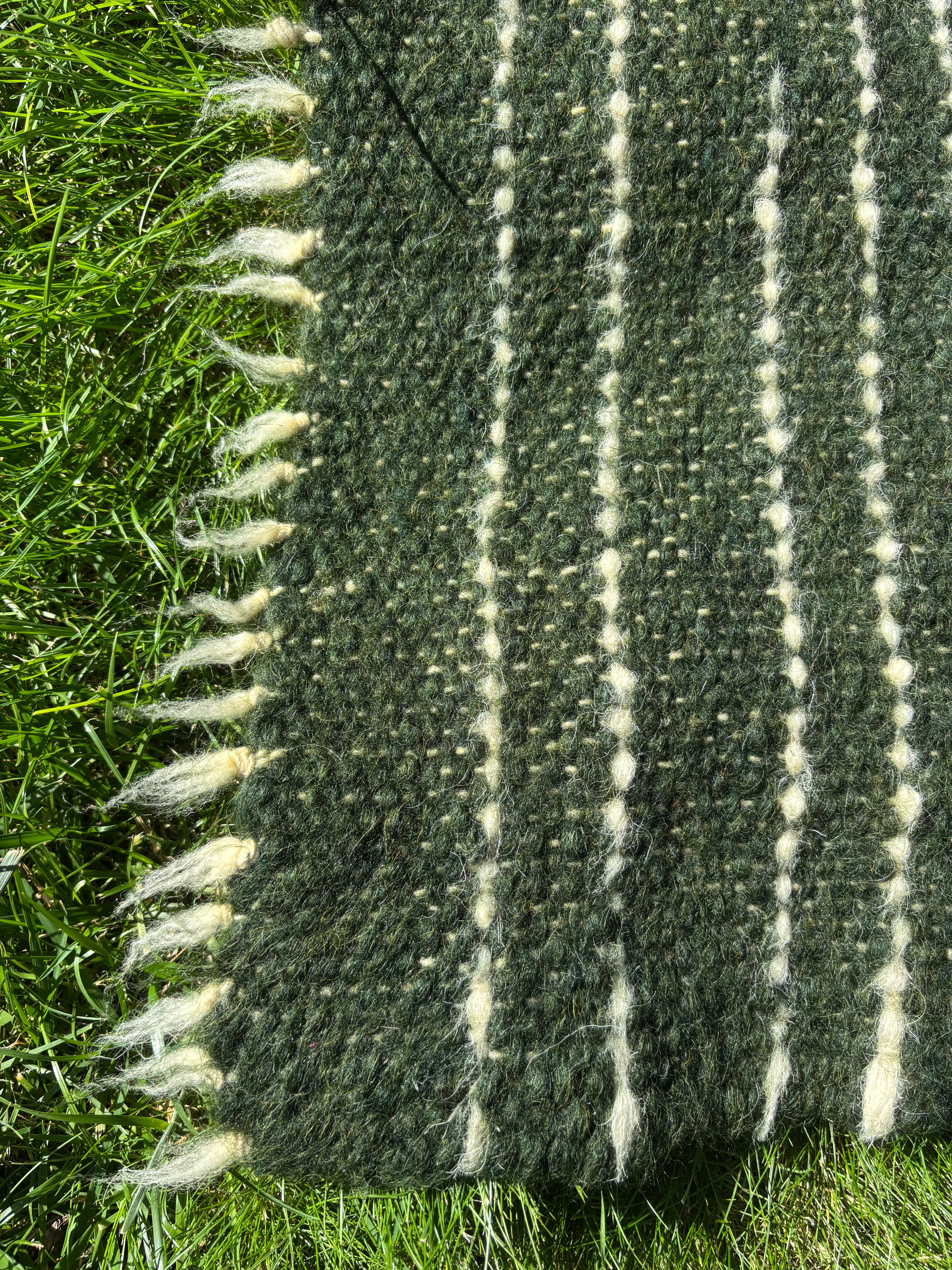 Emerald Rain Medium Wool Throw