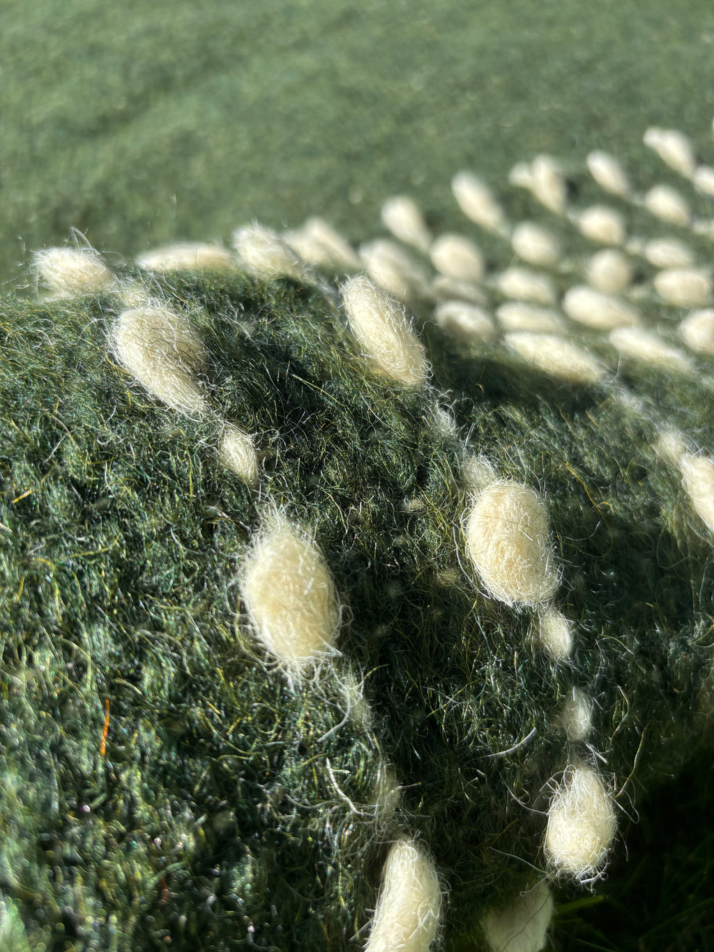 Emerald Rain Medium Wool Throw