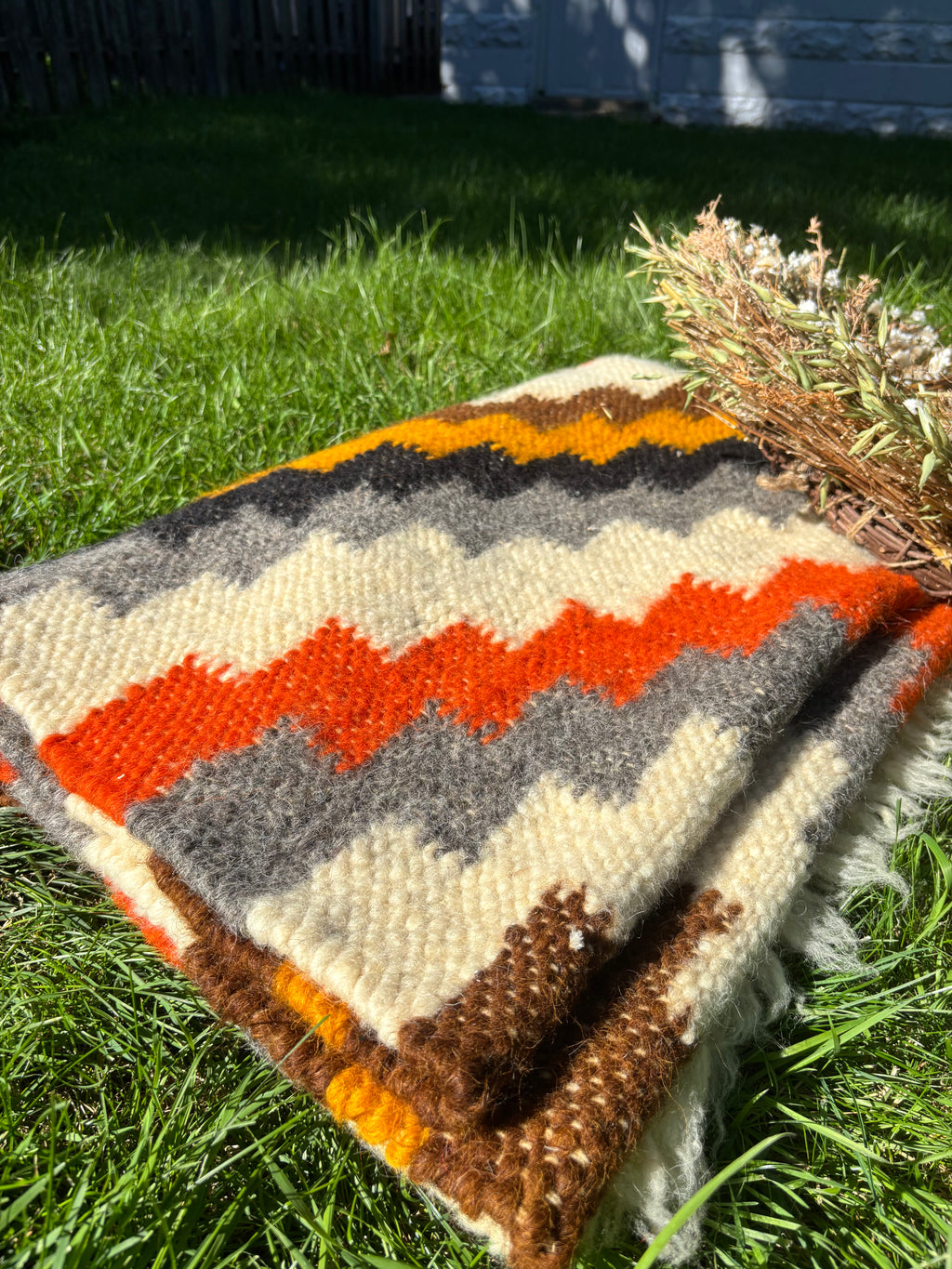 Fires of the Highlands Medium Wool Throw