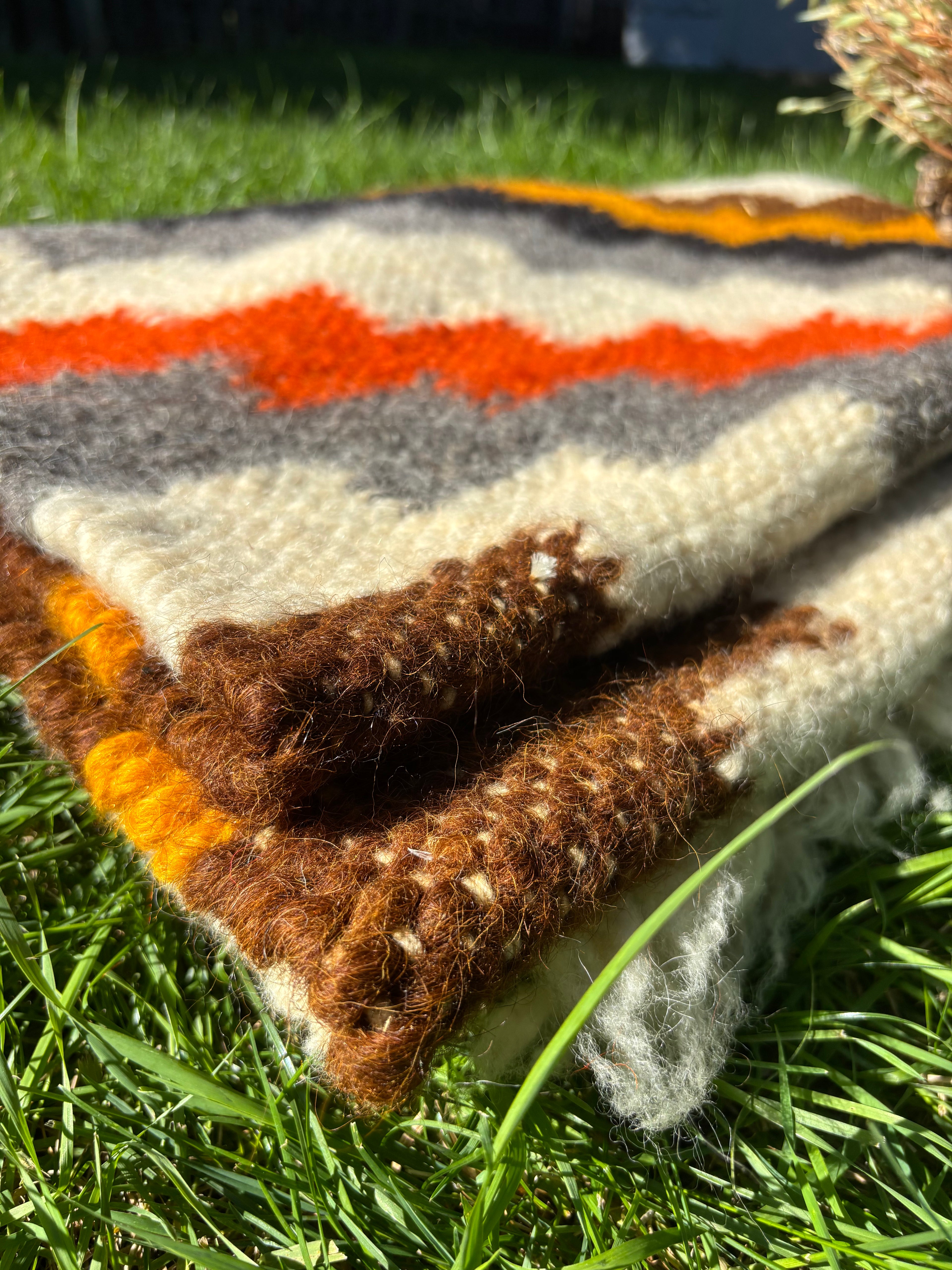 Fires of the Highlands Medium Wool Throw