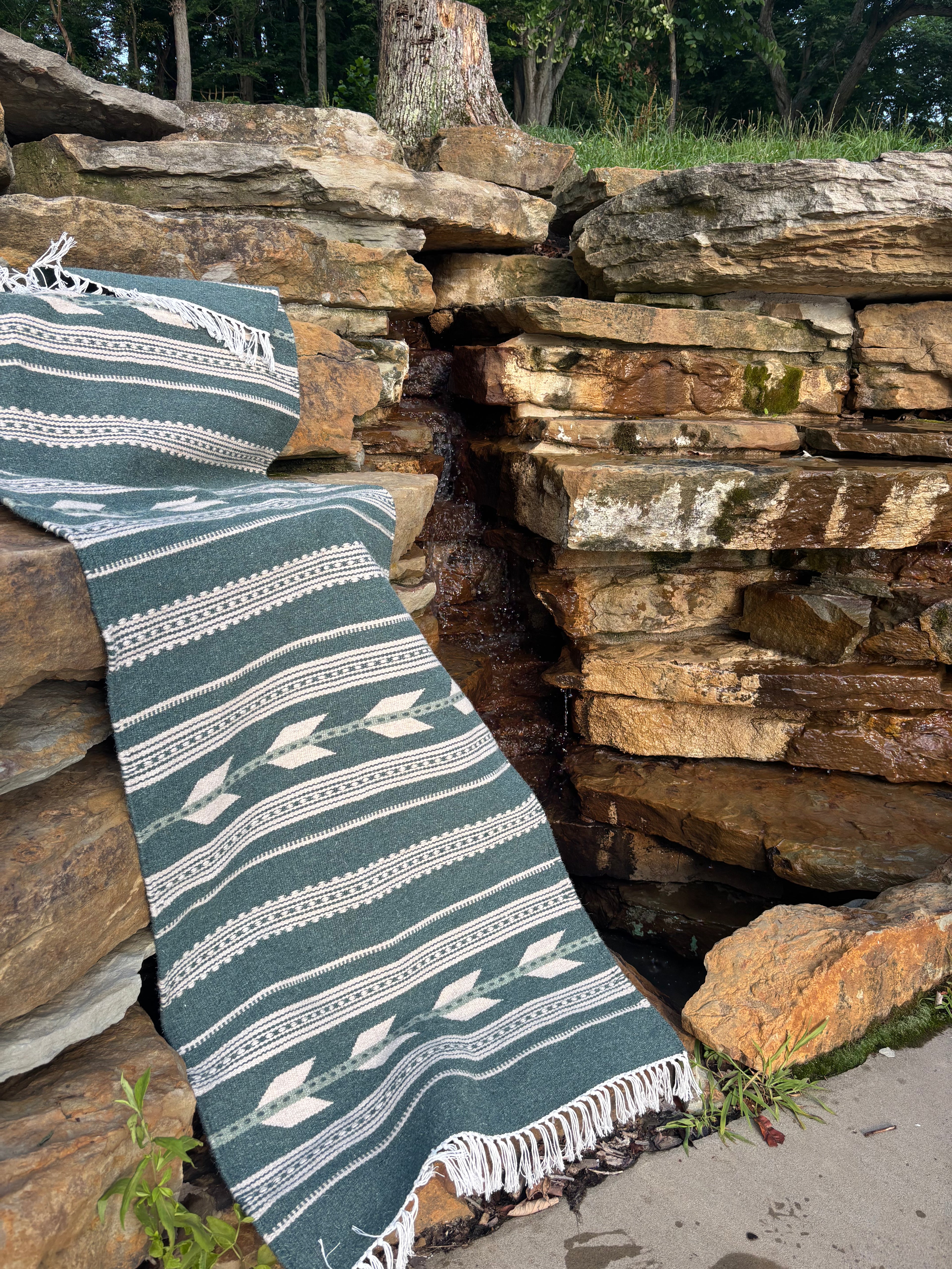 Sage Horizon Kilim Runner