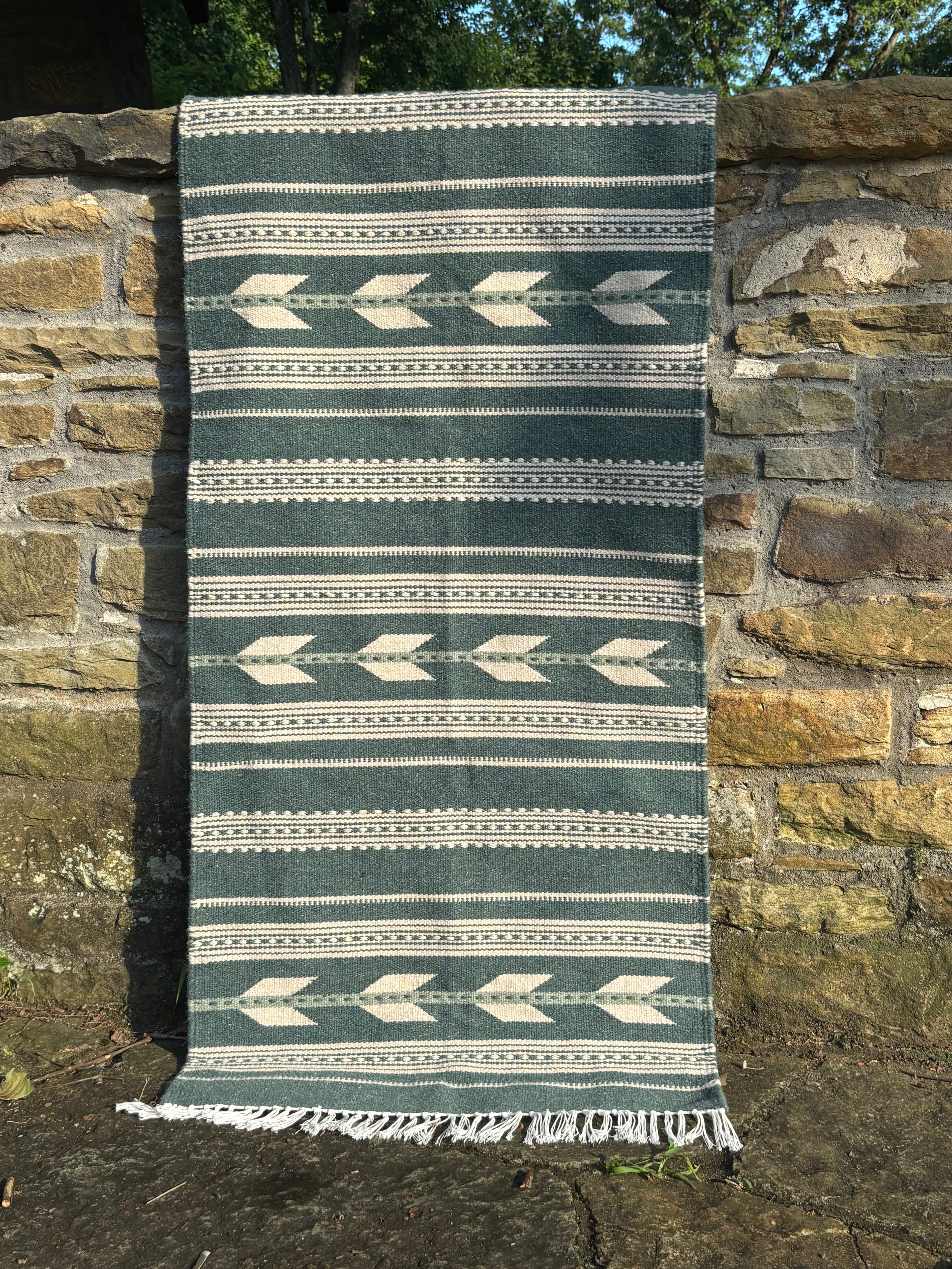 Sage Horizon Kilim Runner