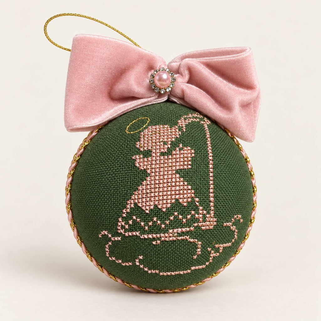 Set of 3 Hand-Embroidered Ukrainian Christmas Ornaments — 3.5"