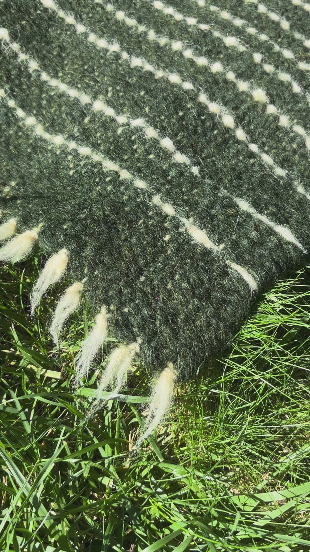 Emerald Rain Medium Wool Throw