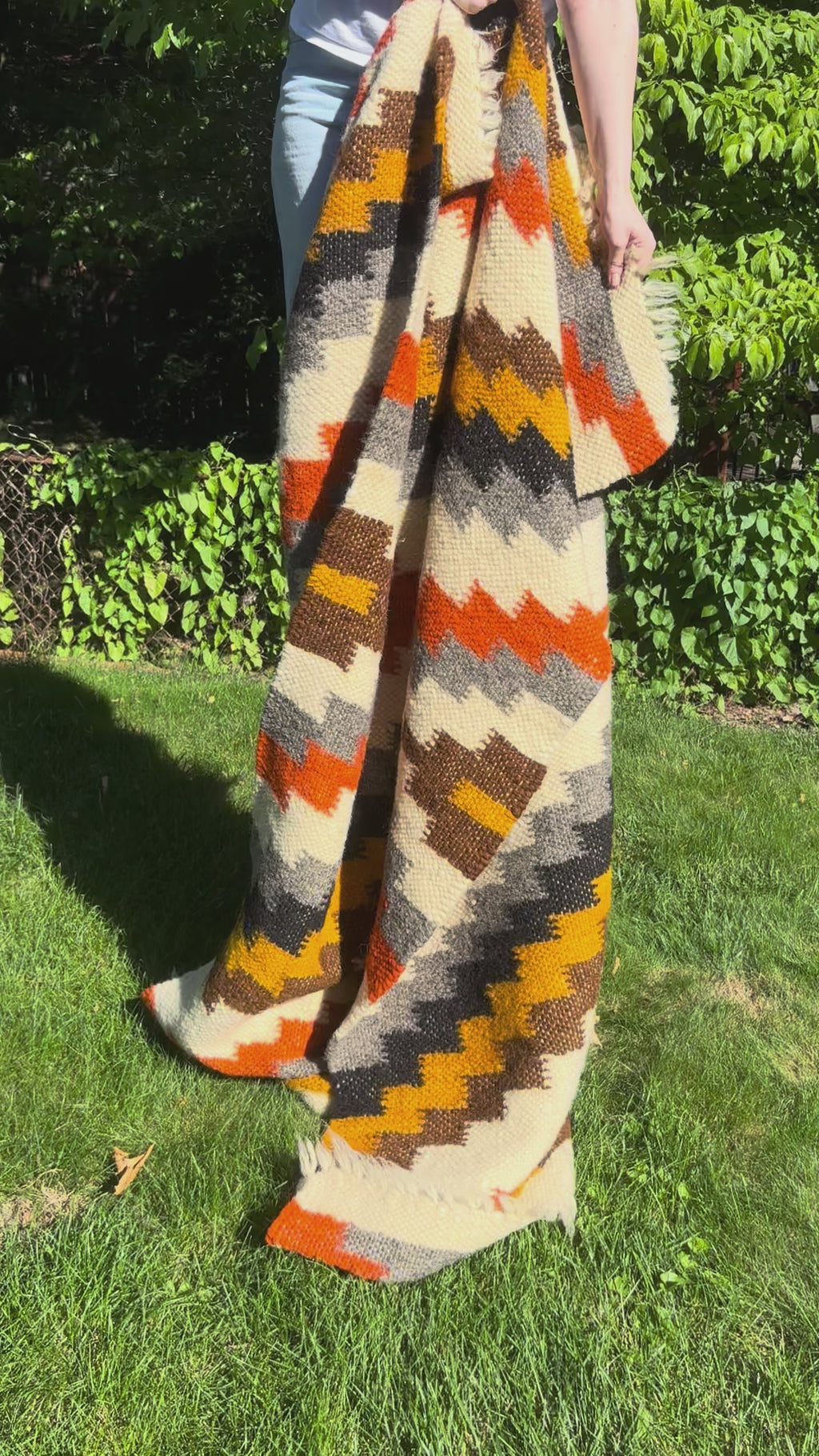 Fires of the Highlands Medium Wool Throw
