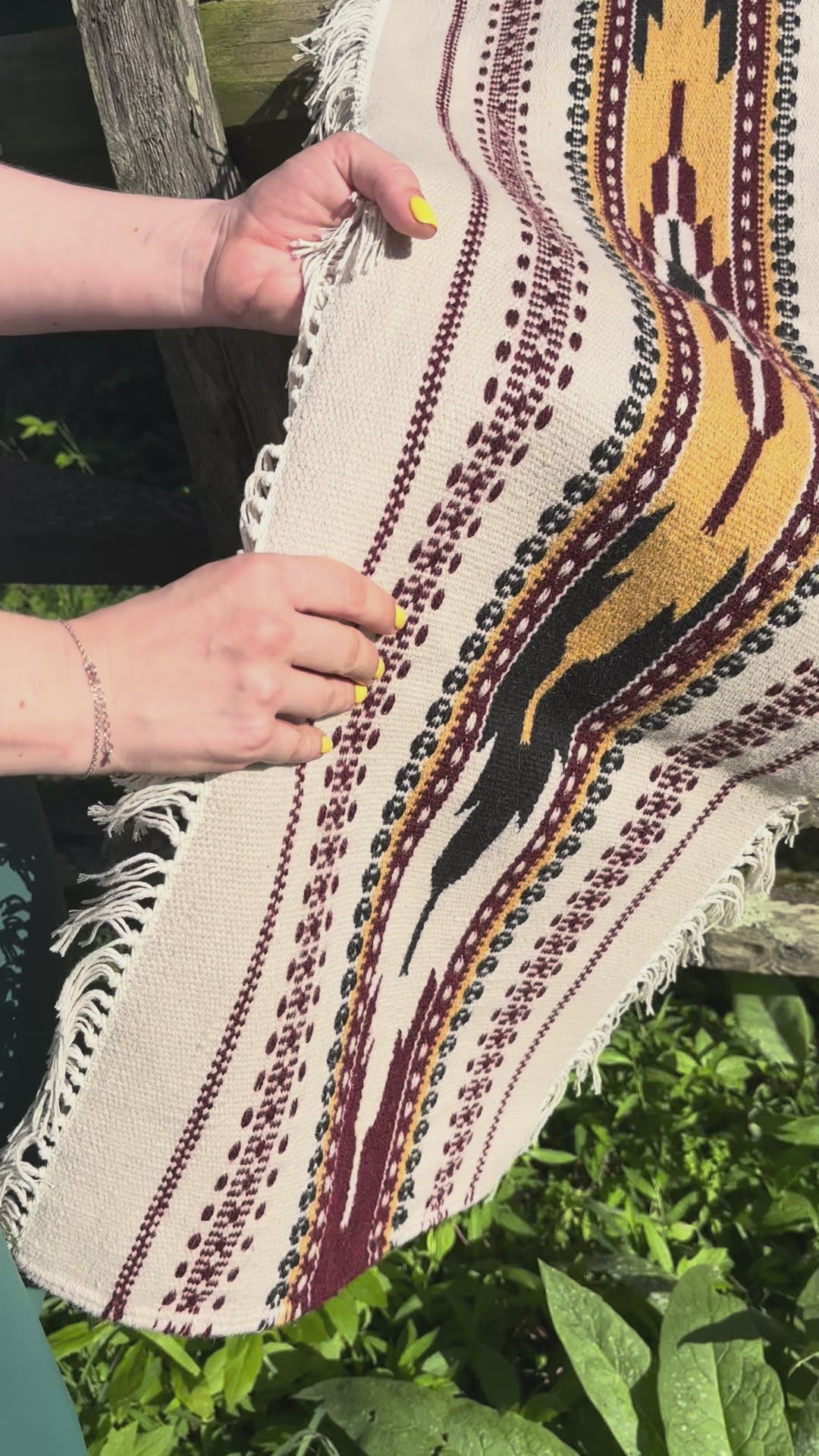 Carpathian Harvest Wool Runner — 54 x 16 in