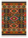 Vintage Carpathian Wool Kilim Rug, 1970s–1980s - Forest Medallion, 6'5" × 4'7"